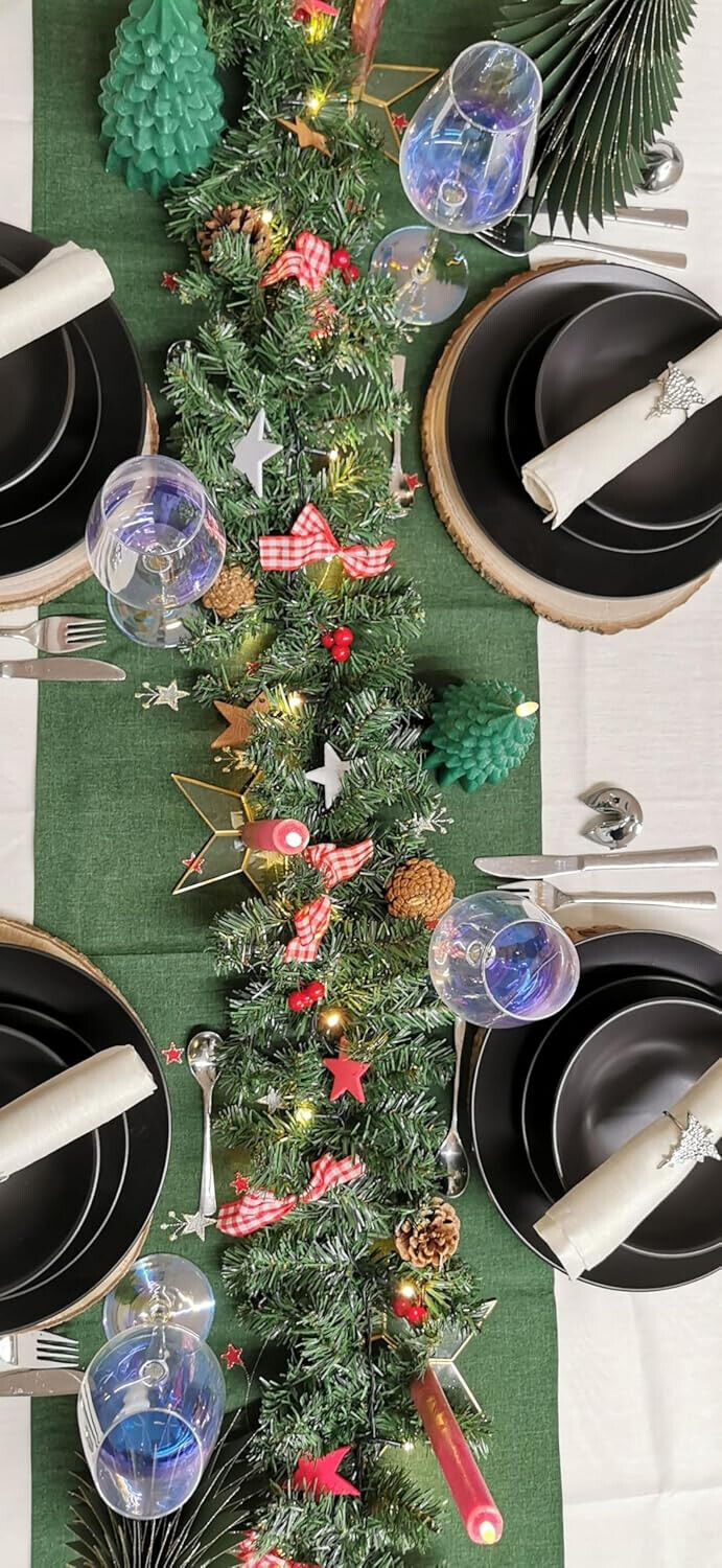 Deko-Tannen aus Papier, Grün, 3er-Set Papier Dekoration Advent Weihnachten Deko