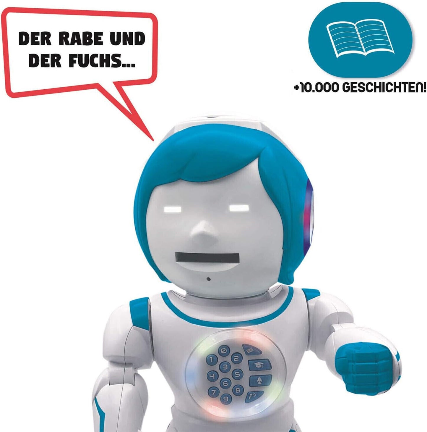Lexibook ROB90DE Powerman Kid - Pädagogischer und zweisprachiger deutsch Roboter
