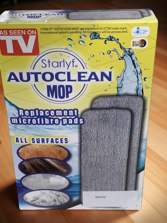 Starlyf AUTOCLEAN MOP - Set mit 2 Mopps - Super saugfähige Mikrofaser-Nachfüllun