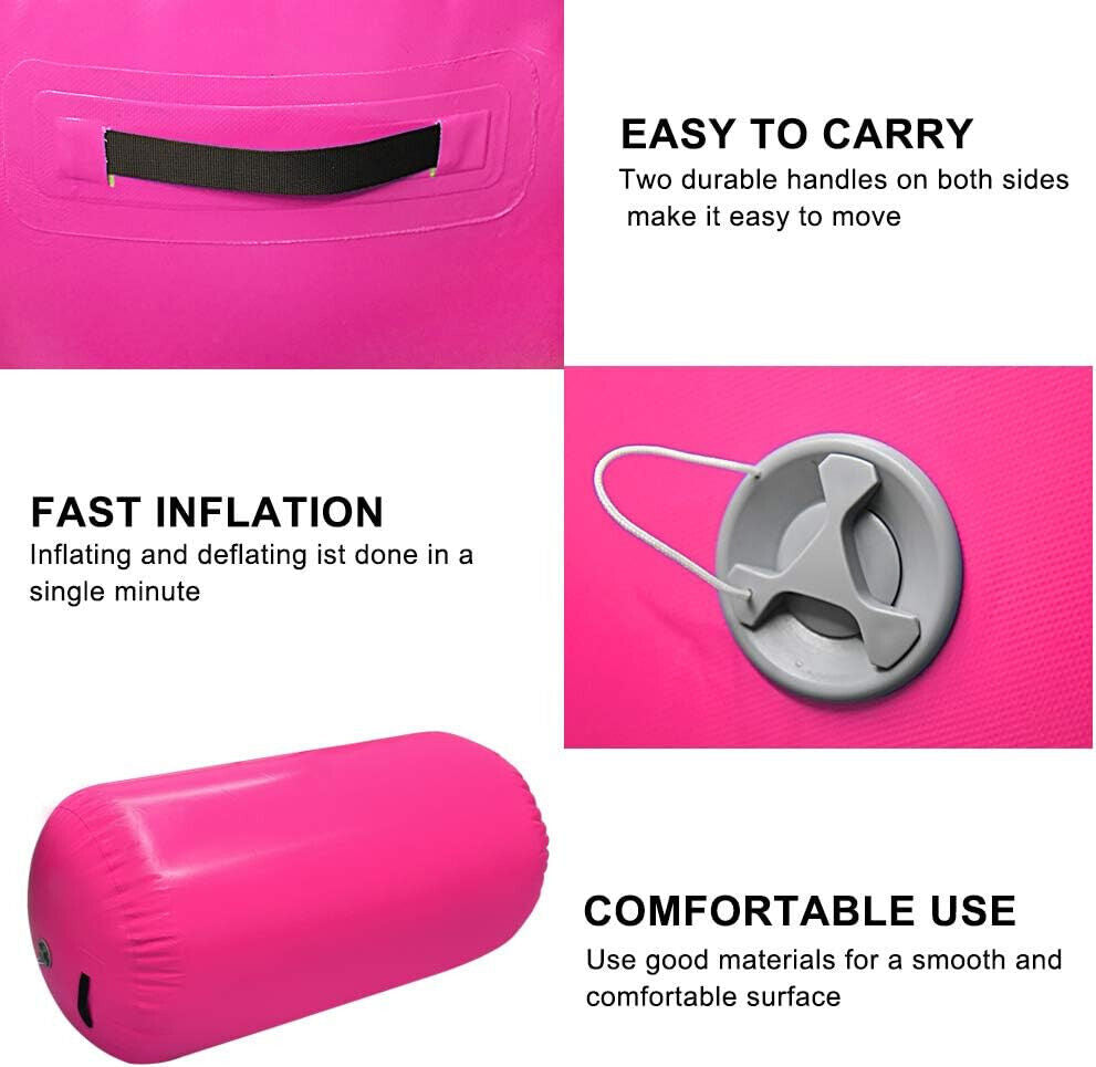 Air Roll Aufblasbare Luft Rollen Yoga Gymnastik Zylinder Gym Air Barrel mit Pump