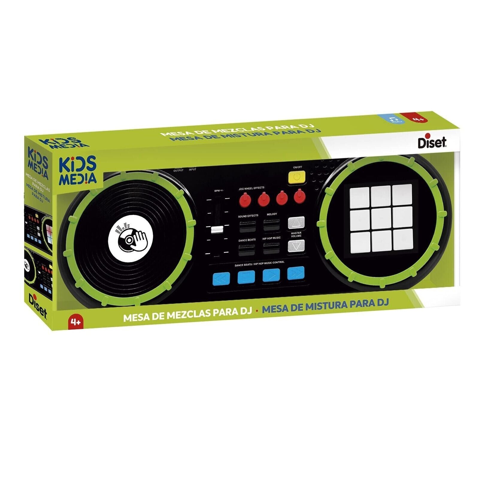 Diset 43022 Kinder DJ Mixer Musik Spielzeug LED Panel elektronisch bunt