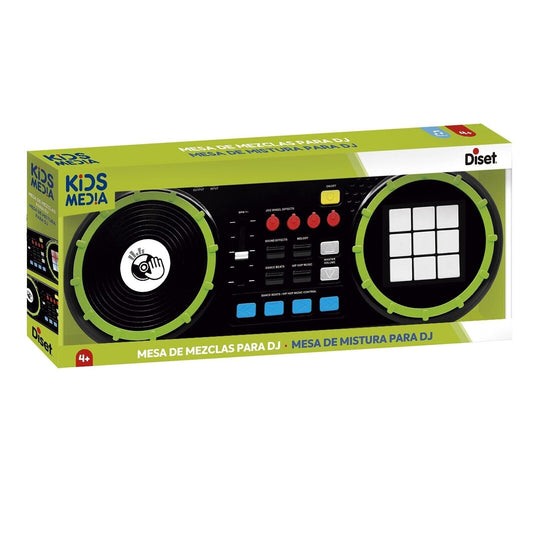Diset 43022 Kinder DJ Mixer Musik Spielzeug LED Panel elektronisch bunt