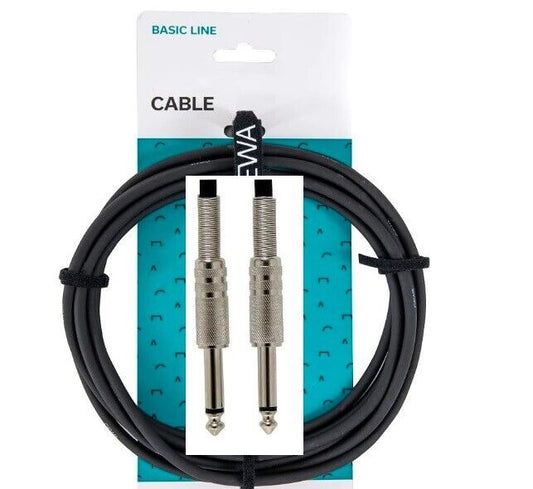 GEWA Instrumentenkabel Mono Basic Line 3m (Monoklinke 6,3 mm - Monoklinke 6,3 mm