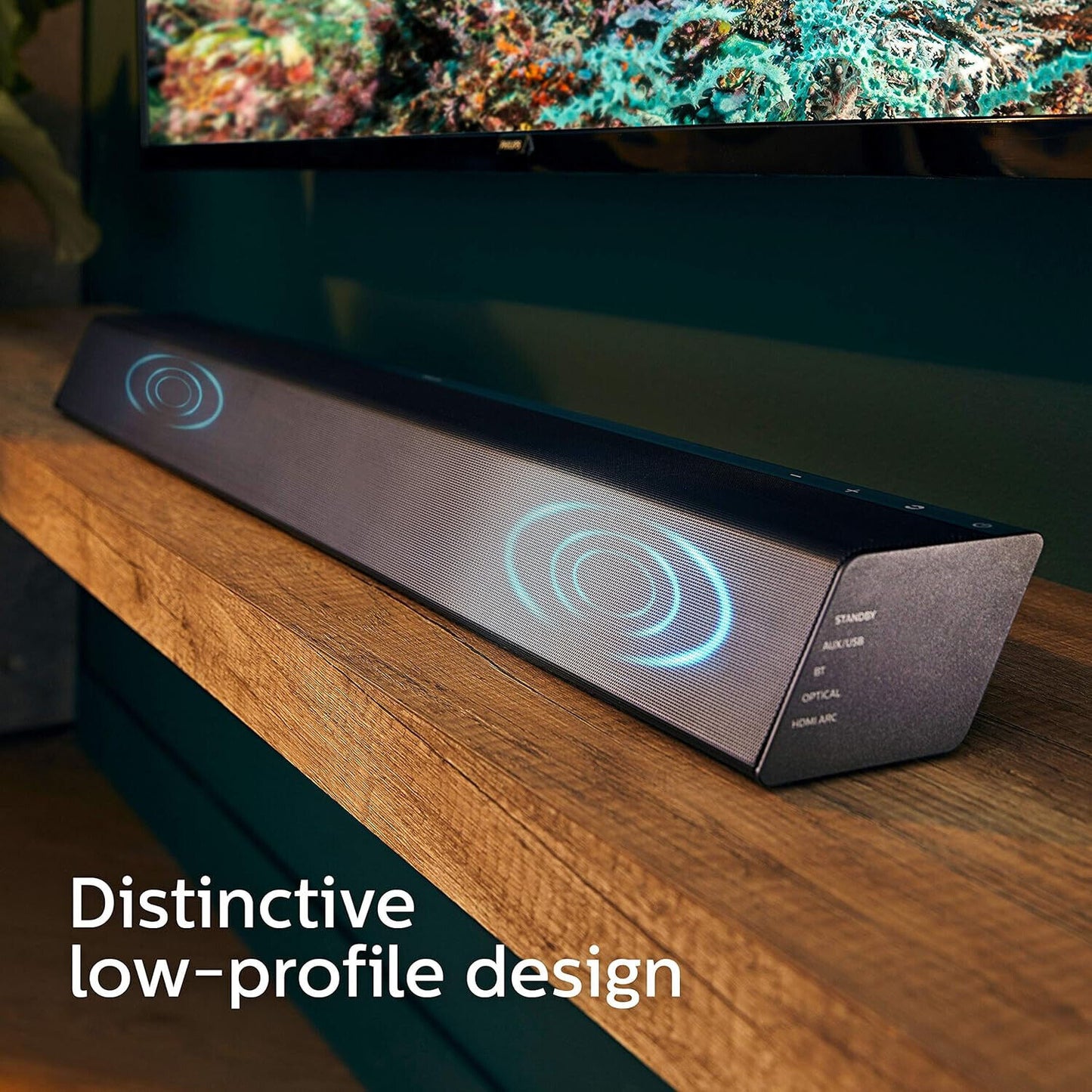 PHILIPS TAB7305 - Soundbar Bluetooth 2.1 Wireless-Subwoofer 300W HDMI Schwarz