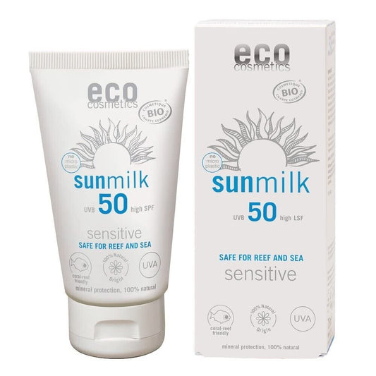 Eco Cosmetics Sonnenmilch LSF 50 sensitive   75 ml