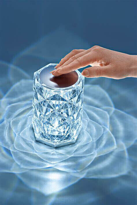 LED-Tischlampe "Crystal" mit Touchfunktion Licht Lampe Beleuchtung Wohnung Deko