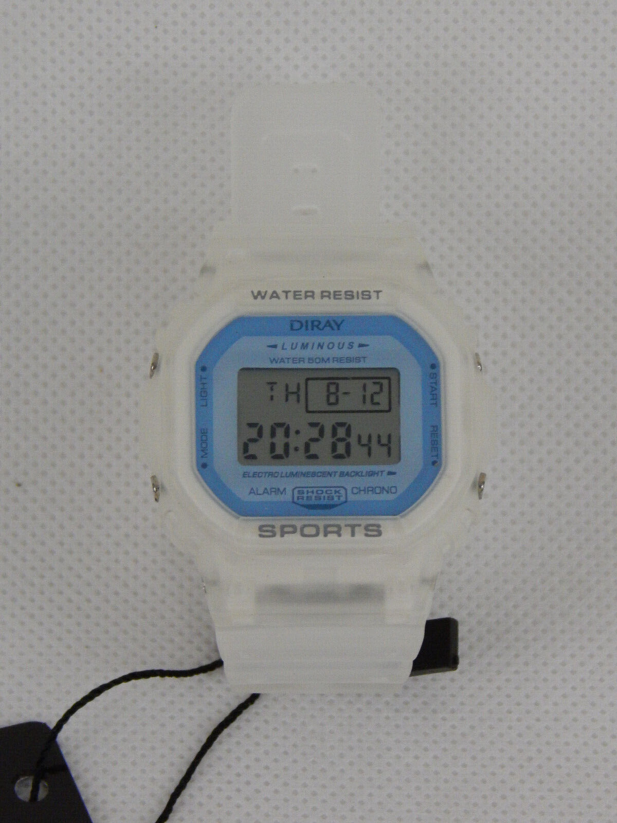DIRAY Unisex Classic Digitaluhr PU-Armband Digitale Sportuhr Armbanduhr Uhr