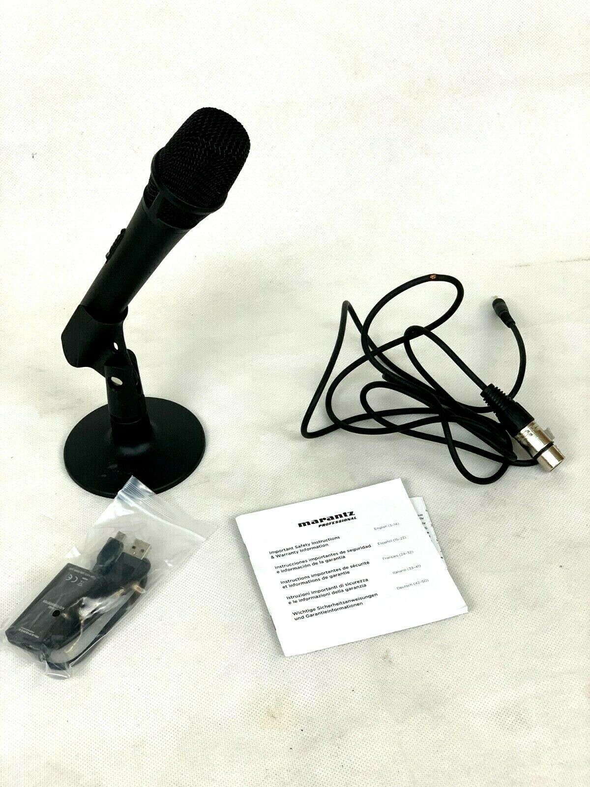 Marantz Professional M4U - Mac/PC USB-Mikrofon mit USB-Adapter & -Kabel, Mikrofo