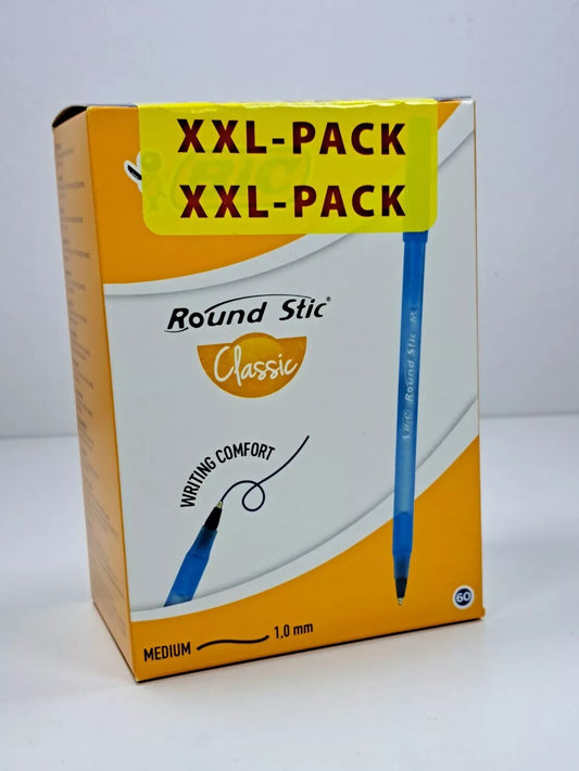 Round Stic Classic BIC Kugelschreiber blau Box 40 Stück