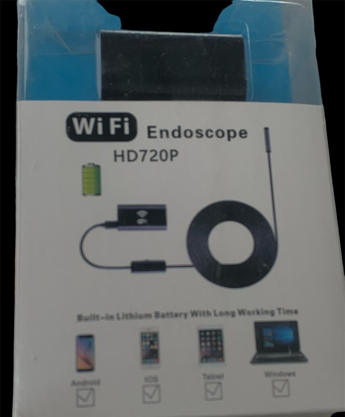Endoskopkamera mit Licht, WiFi Endoskop HD 720P Endoskopkamera IP67 Wasserd
