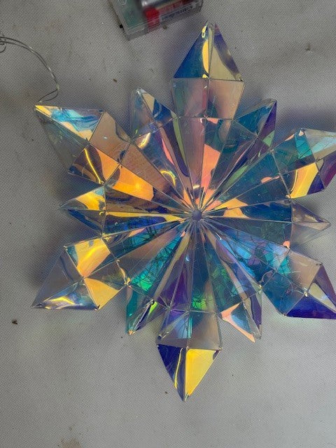 LED-Hängedeko "Rainbow Kristall", 34cm