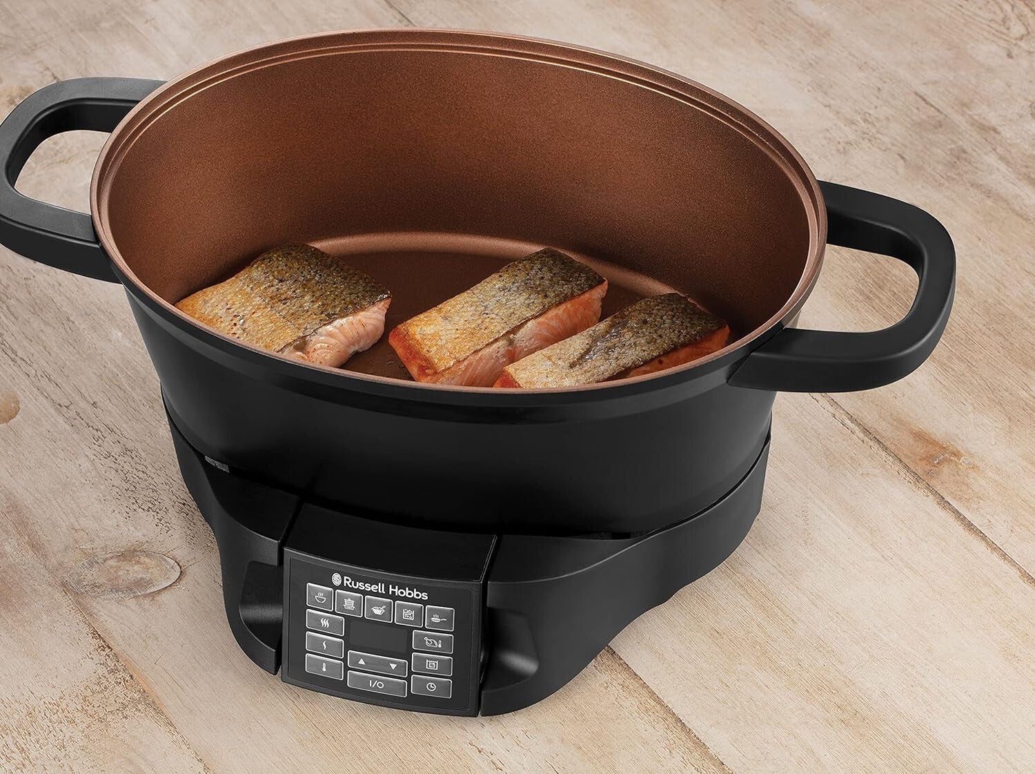 Russell Hobbs Good to Go Multi-Cooker Multikocher mit abnehmbarem Bedienfeld