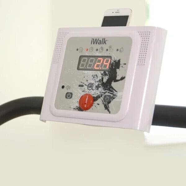 iWalk Laufband zusammenklappbar inkl. Bordcomputer Sport Fitness Gerät Weiß