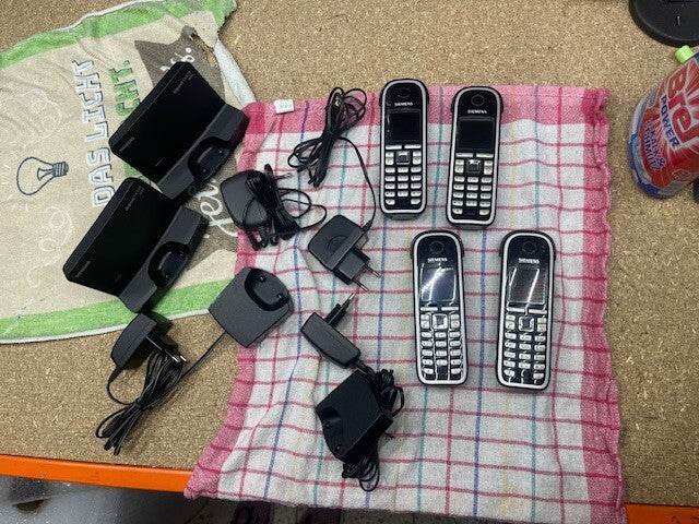 Siemens Gigaset C470 Schnurloses DECT-Telefon mit Farbdisplay, Pianoschwarz