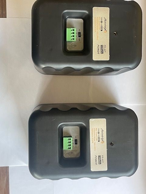 Audibax PR-42T Schwarz 4 Zoll Lautsprecher 100V 2-Wege Installation 75W mit Stän