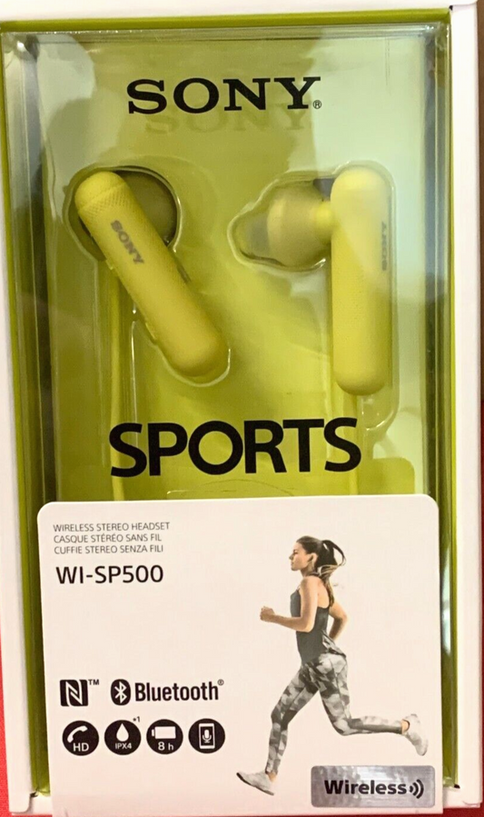 Sony Kopfhörer kabellos WI-SP500 Gelb