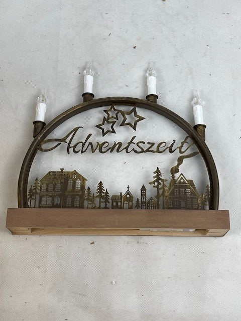 LED-Schwibbogen "Adventszeit" 32cm