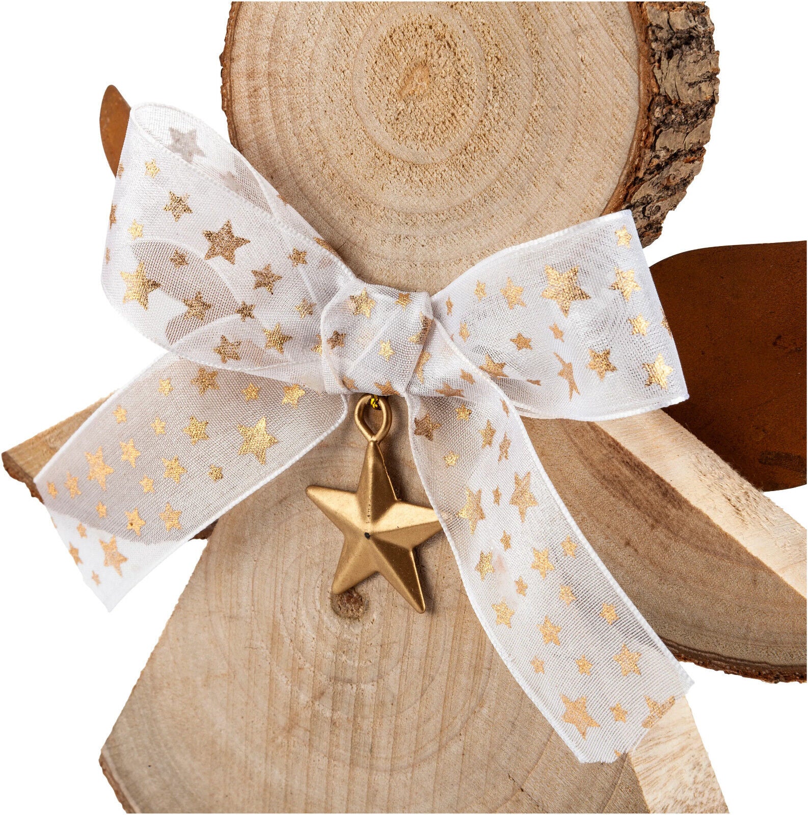 Dekofigur Holzengel 3er-Set Advent Deko Weihnachtsdeko Dekoration aus Holz