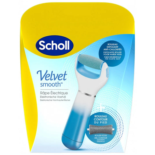 Scholl Velvet Smooth Elektrischer Hornhautentferner + Fußkontur funktioniert auf