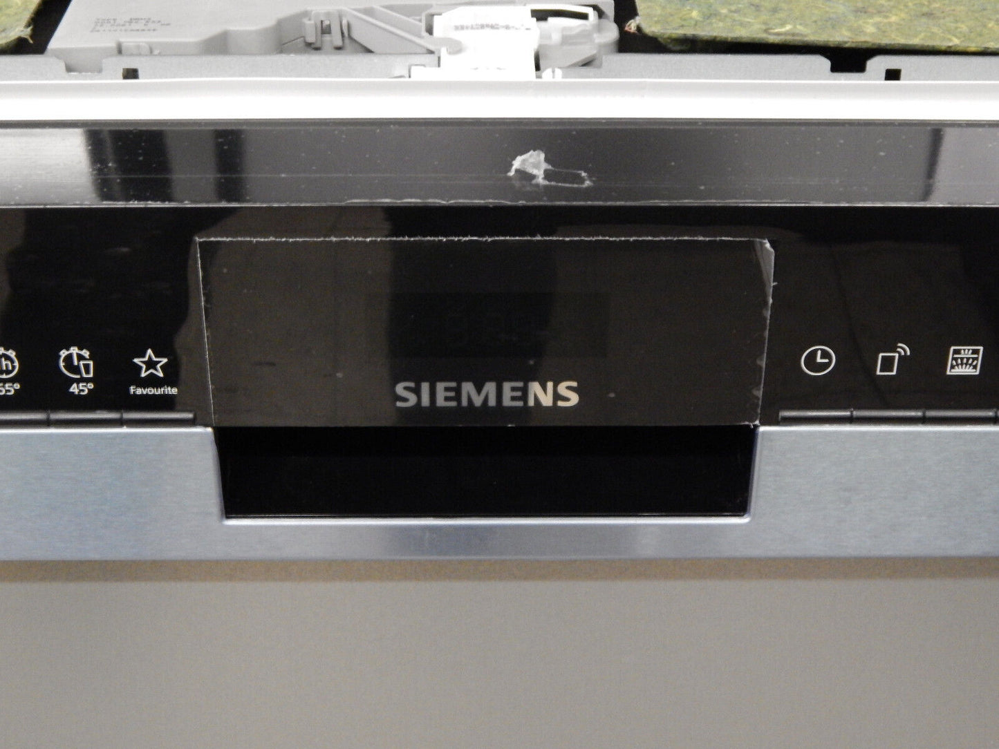 Siemens teilintegrierbarer Geschirrspüler iQ300 SN53ES02CE 14 Maßgedecke Silber