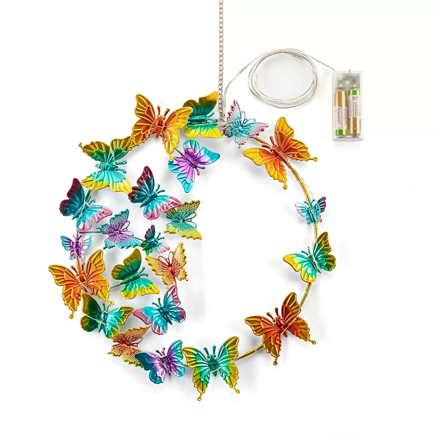 LED-Dekokranz "Butterfly", 28 LEDs Deko Wohnungsdeko Dekoration LED Beleuchtung