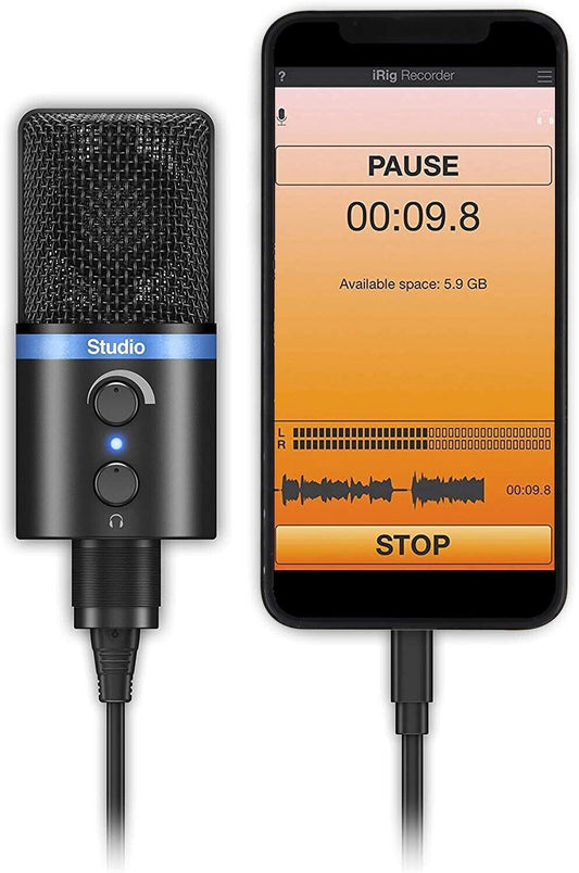 IK Multimedia iRig Mic Studio Mikrofon schwarz Microfon