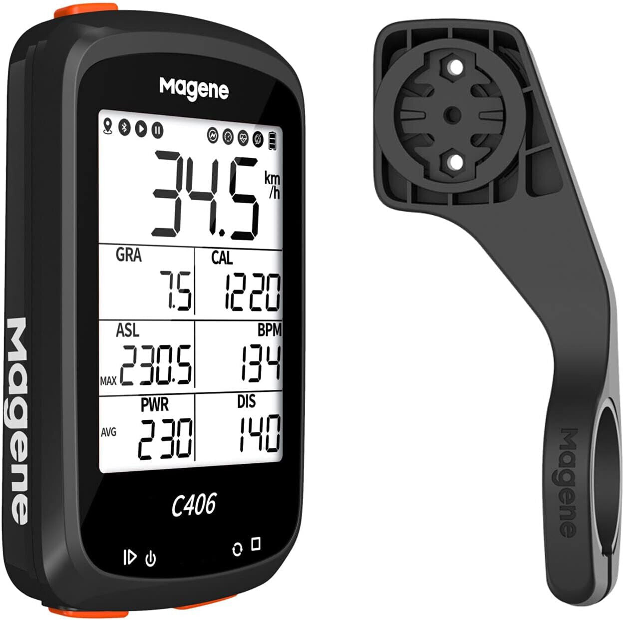 Magene C406 Fahrradcomputer mit Ständer, wasserdicht, GPS-Fahrradcomputer, draht