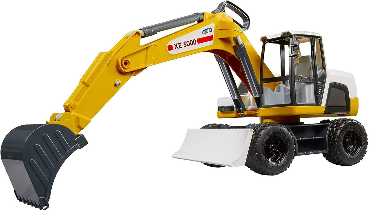 bruder 03413 - Mobilbagger 1:16 Fahrzeuge, Spielzeug Bagger, Sandbagger, Kinder