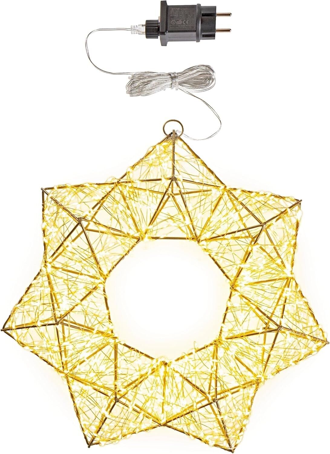 LED-Deko Stern "Shine" 960 LEDs, 38cm Weihnachtsdeko Dekoration Wohnungsdeko