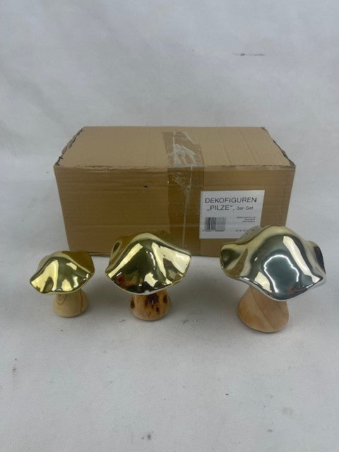 Dekofiguren "Pilze", 3er-Set