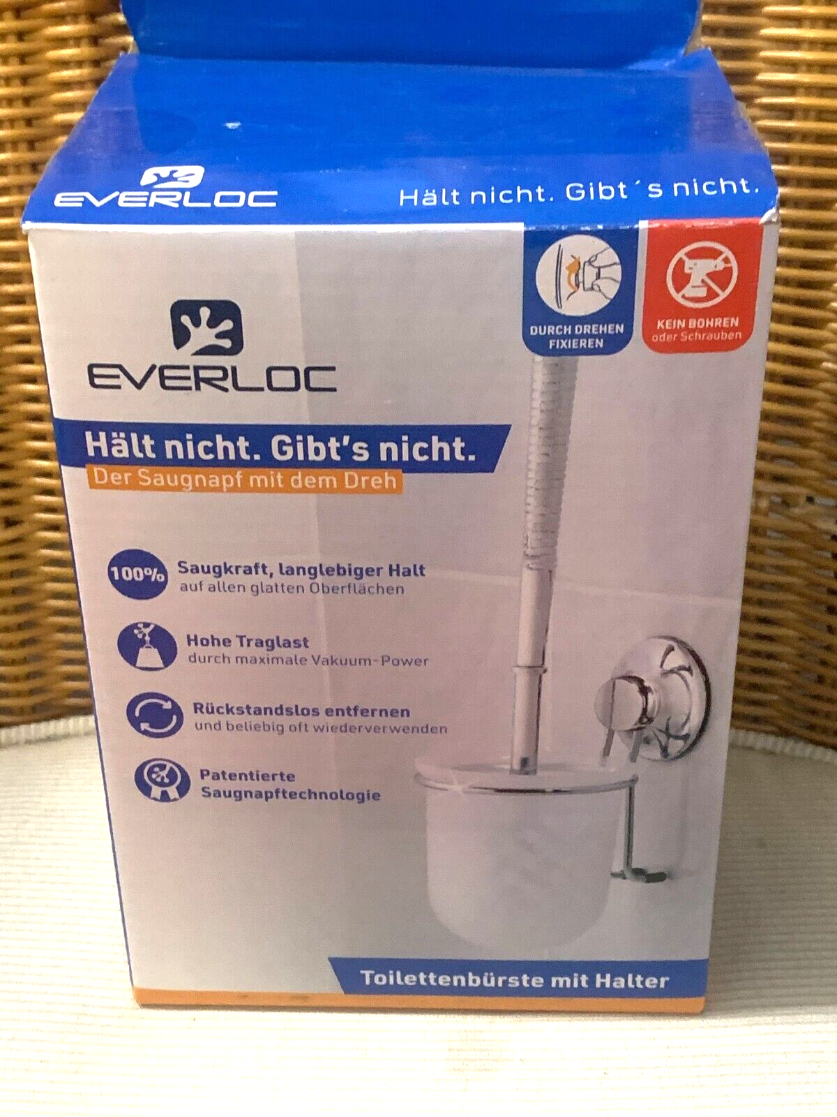 EverLoc WC-Bürste mit Halter Toilettenbürste Reiniger 