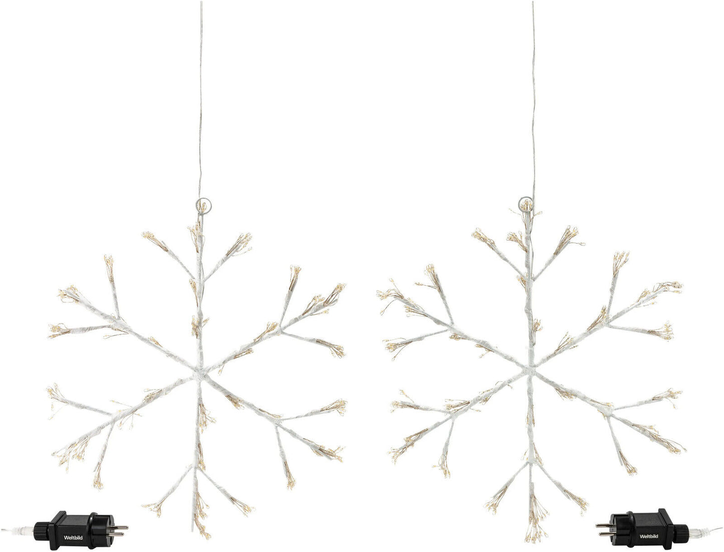LED-Dekohänger "Schneeflocke" 2er-Set, 720 LEDs LED Advent Deko Weihnachten
