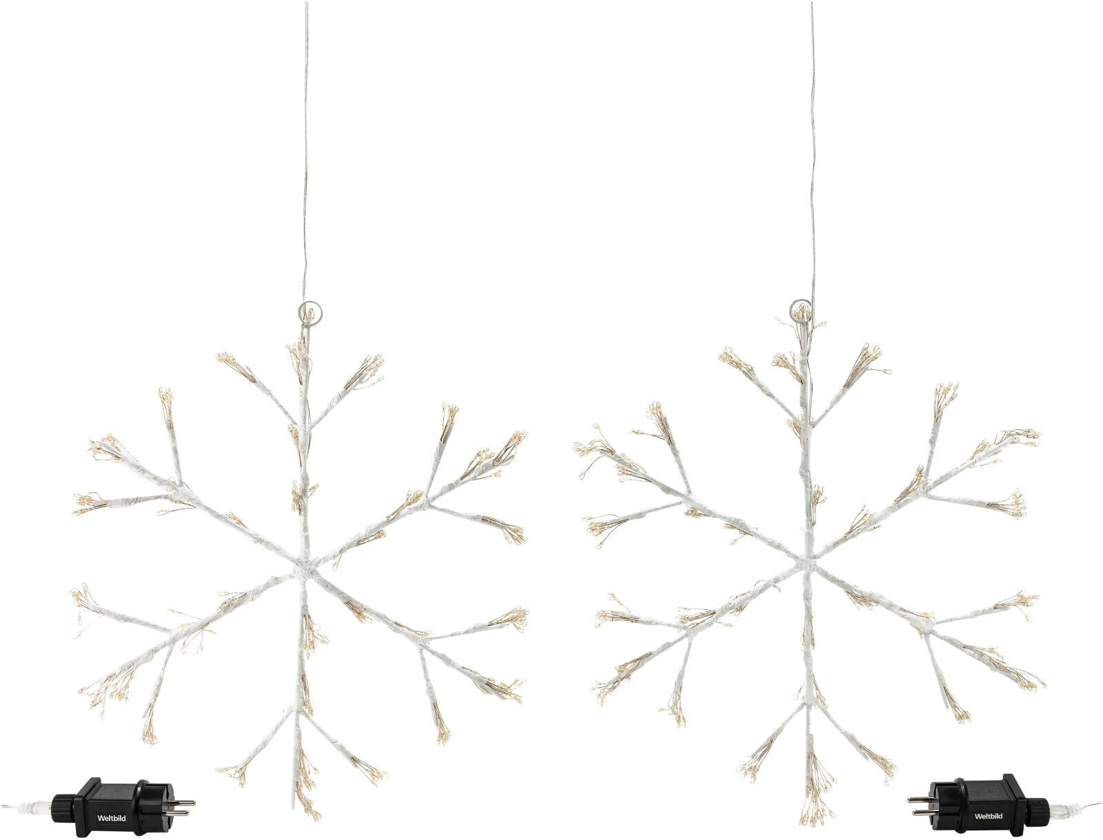 LED-Dekohänger "Schneeflocke" 2er-Set, 720 LEDs LED Advent Deko Weihnachten