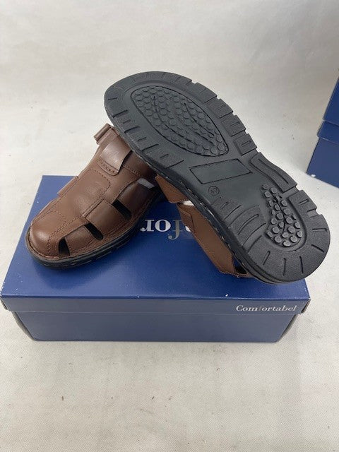 Comfortable Schuhe Braun, Leder,Leder-/Textilfutter (Gr.43)