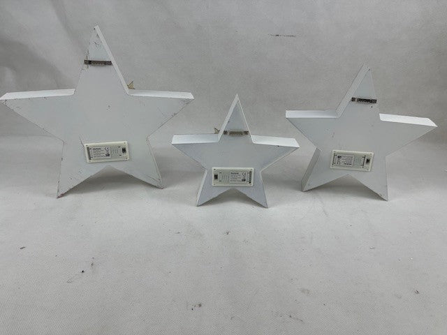LED-Sterne "Xmas" weiss, 3er-Set