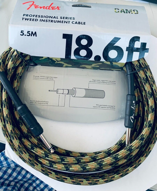 PROFESSIONAL SERIES INSTRUMENT CABLE - WOODLAND CAMO Instrumentenkabel