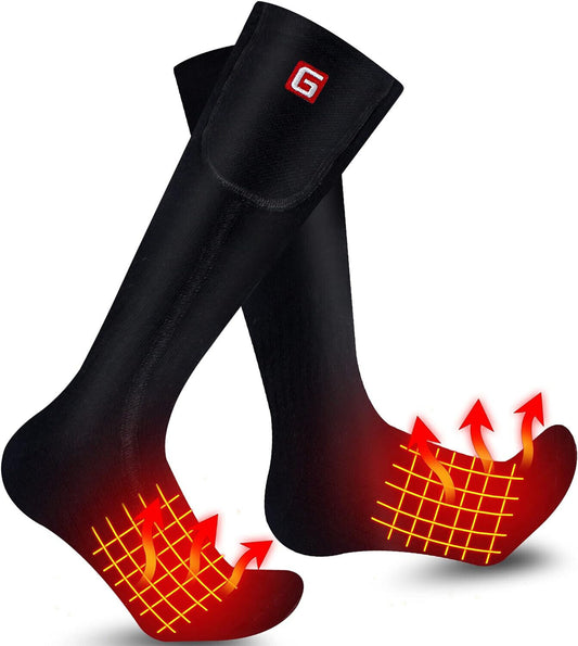 Global Vasion Elektrisch beheizte Socken Wiederaufladbare, batteriebetriebene, w