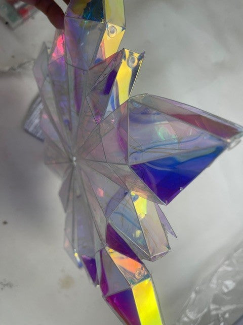 LED-Hängedeko "Rainbow Kristall", 34cm