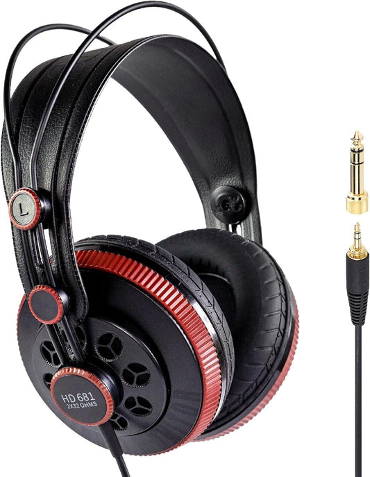 Superlux HD681 Air Professional Monitoring Halboffene Kopfhörer mit Luftkissen-O