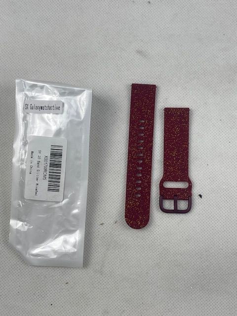 SX Galaxywatchactive SY 20 Band Glitter Rot