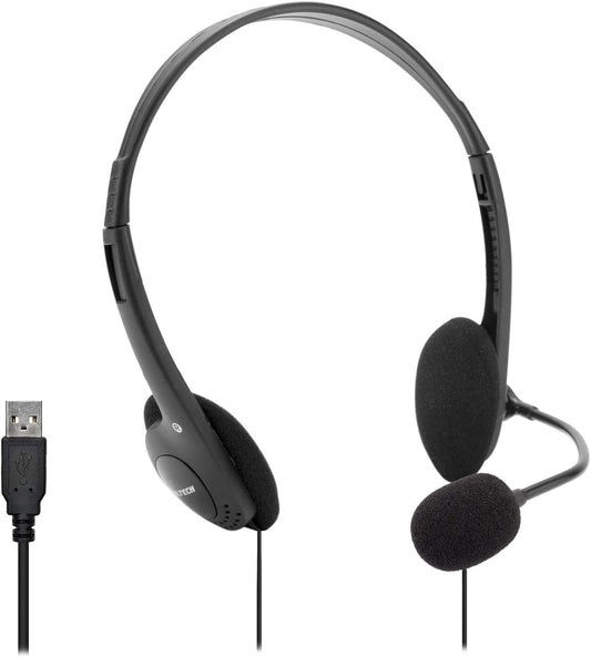 Vultech Headset HS-02 Pc-Kopfhörer Integriertem Mikrofon Lautstärkeregler OVP