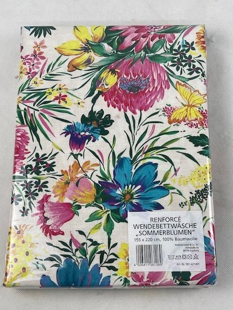 Renforcé Wendebetwäsche "Sommerblumen"