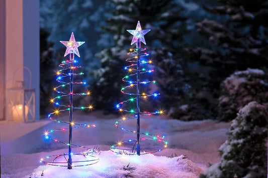 LED-Gartenstecker "Rivolto" 2er-Set Garten Deko LED Gartendeko Beleuchtung