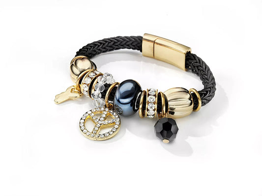 Crystal Blue Armband Charm Armschmuck
