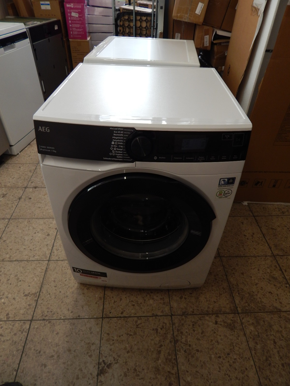 AEG Waschmaschine Serie 7000 mit ProSteam-Technologie LR7FA69FL, 9kg, 1400U/min