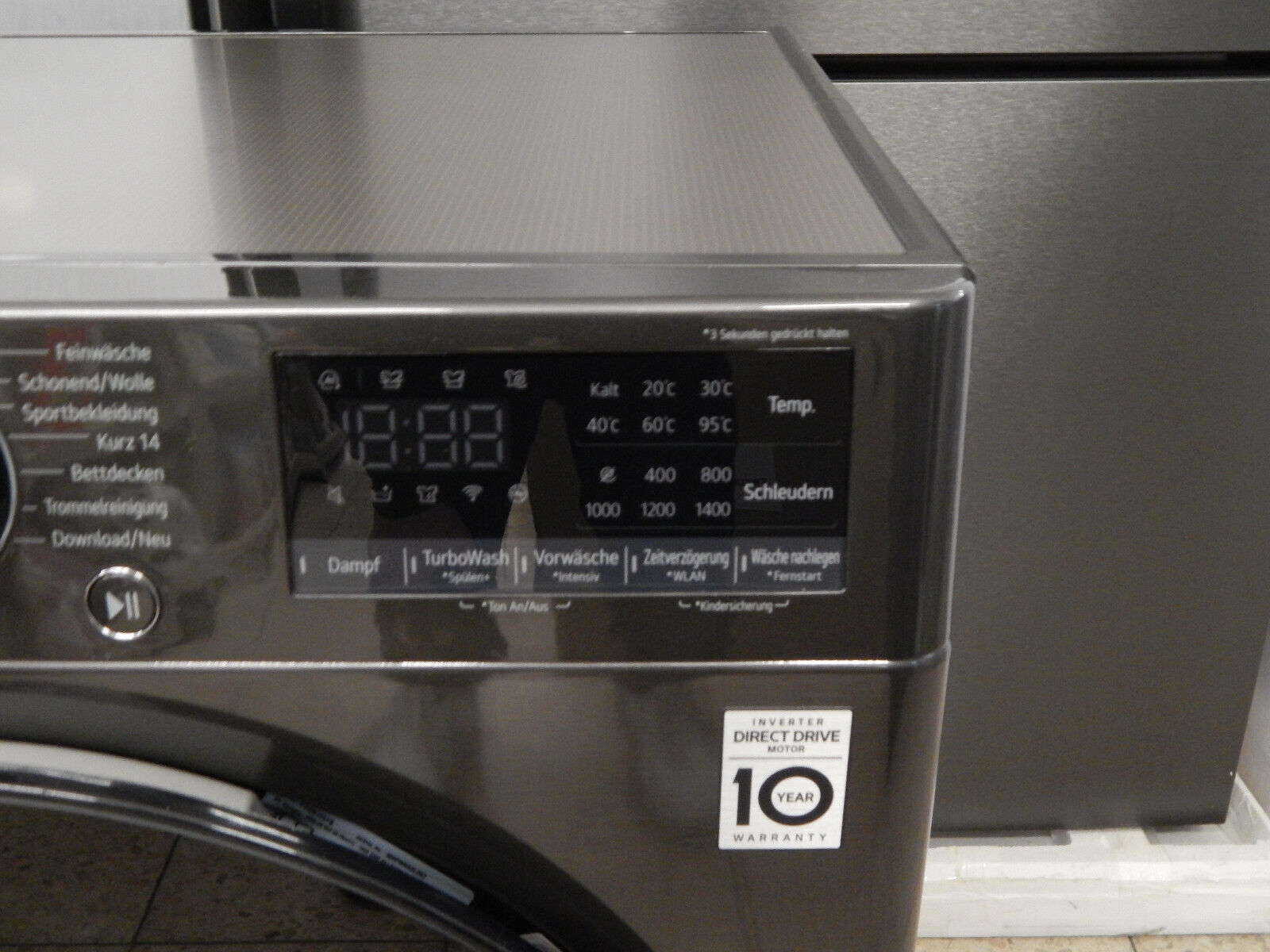 LG Waschmaschine F4WR709YB2019 9kg in Schwarz 1400U/min Inverter Motor Appfähig