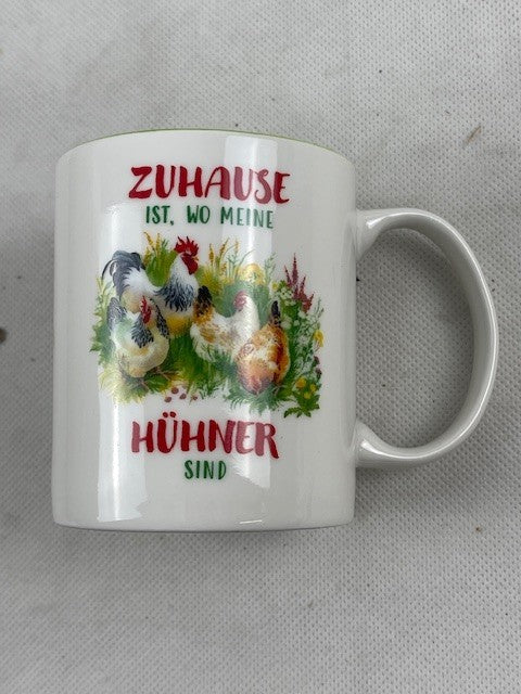 Kaffeebecher "Hühner"