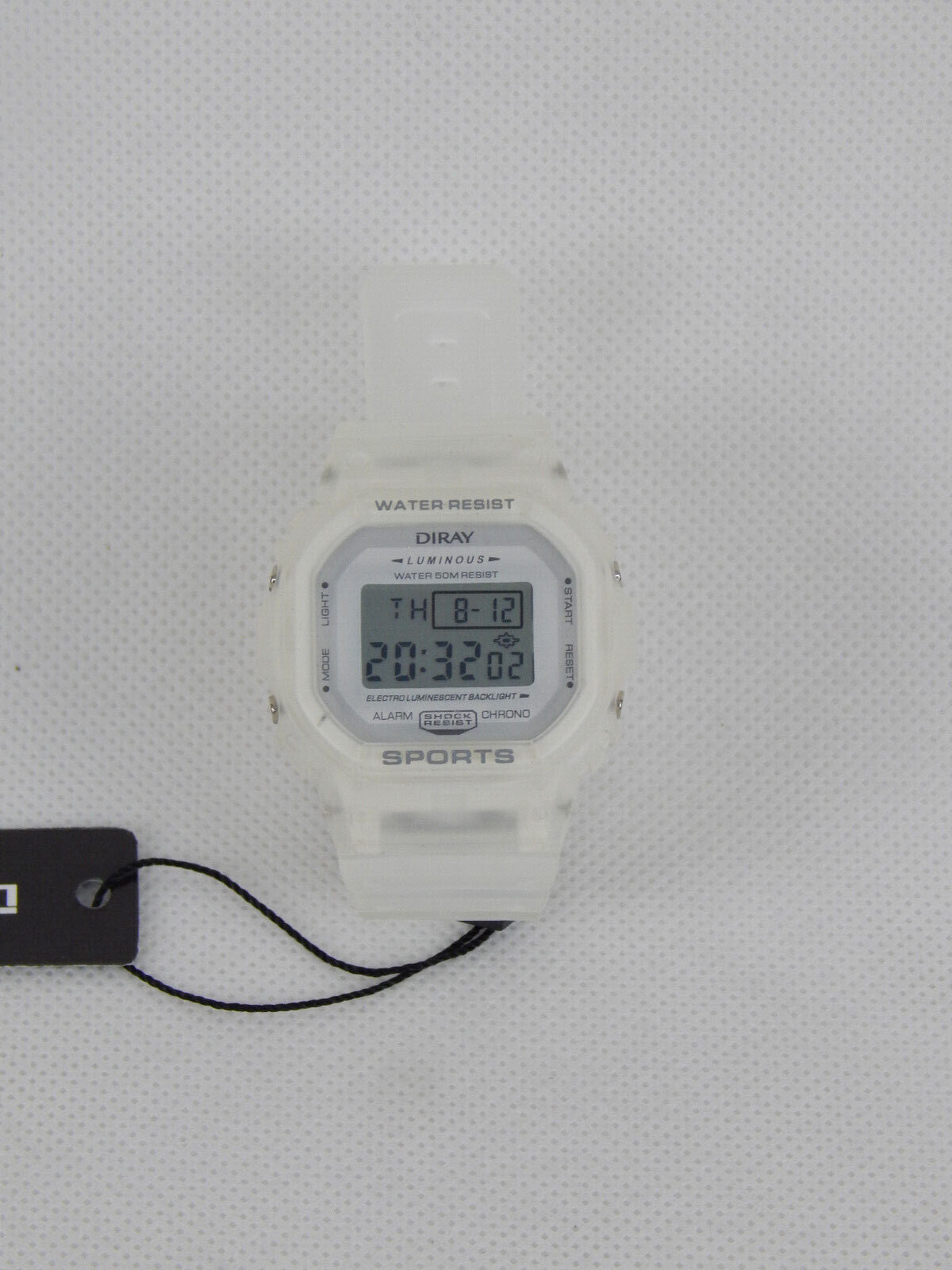 DIRAY Unisex Classic Digitaluhr PU-Armband Digitale Sportuhr Armbanduhr Uhr