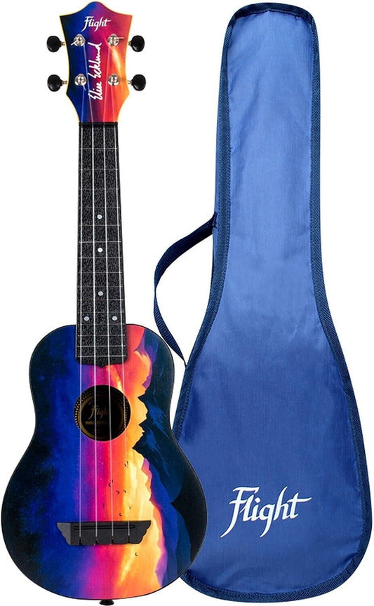Flight Elise Ecklund Signature Sunset Travel Ukulele – Sopran