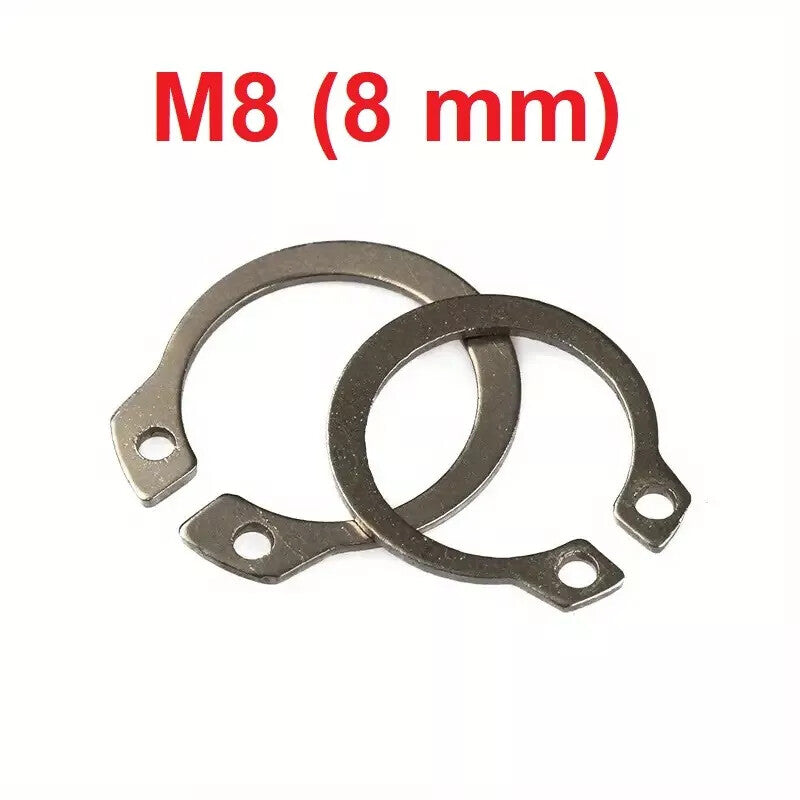 Sicherungsring M3 bis M25 DIN 471 Außen, Seegering, Edelstahl A2, 3mm - 25mm